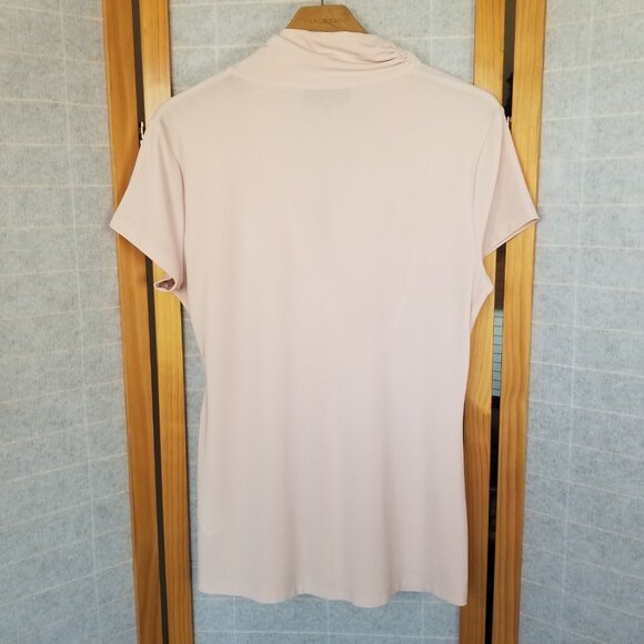 DKNY Ruched Top Size Large Blush Pink - Picture 3 of 6